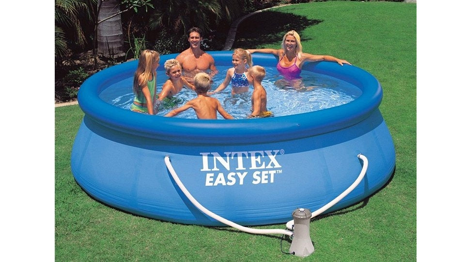 Intex Easy Set 28142gn Schwimmbad 396x84cm + Pumpe