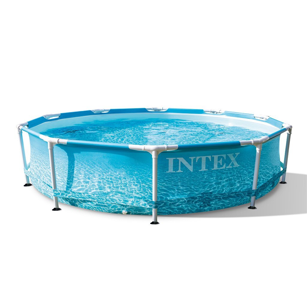 Intex 28206np Beachside Metallrahmen-Schwimmbecken 305x76 cm ohne Filterpumpe