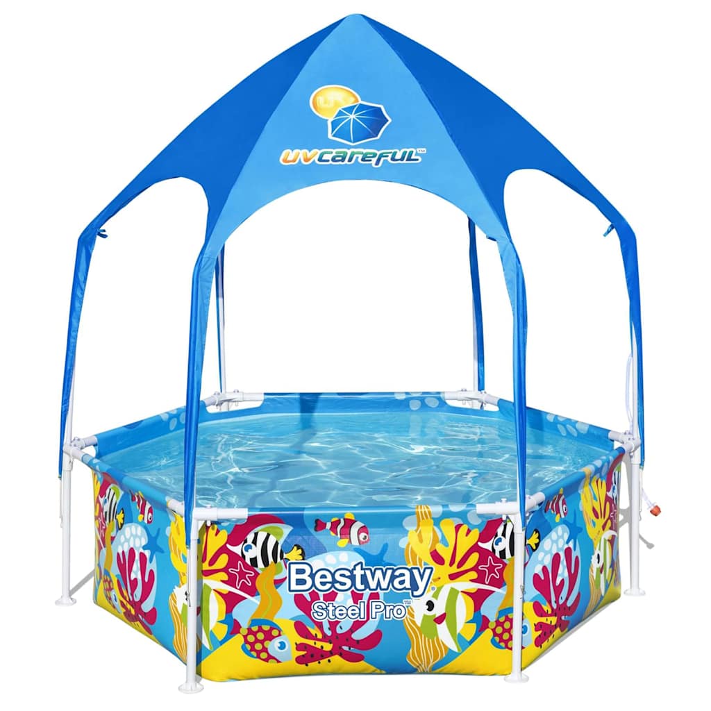 BESTWAY CHILDY SWIPHING Pool Stahlprofi UV Oben über den Boden 183x51 cm