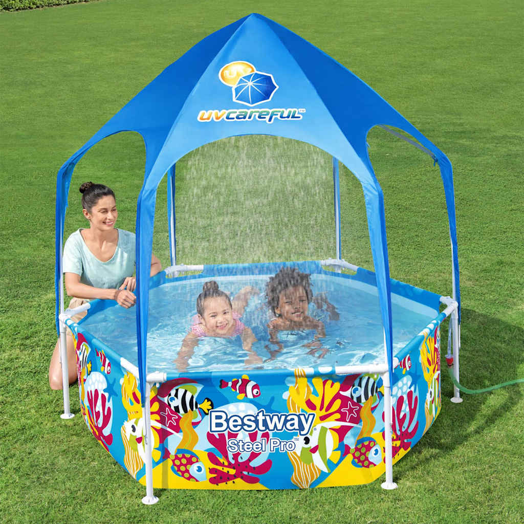 BESTWAY CHILDY SWIPHING Pool Stahlprofi UV Oben über den Boden 183x51 cm