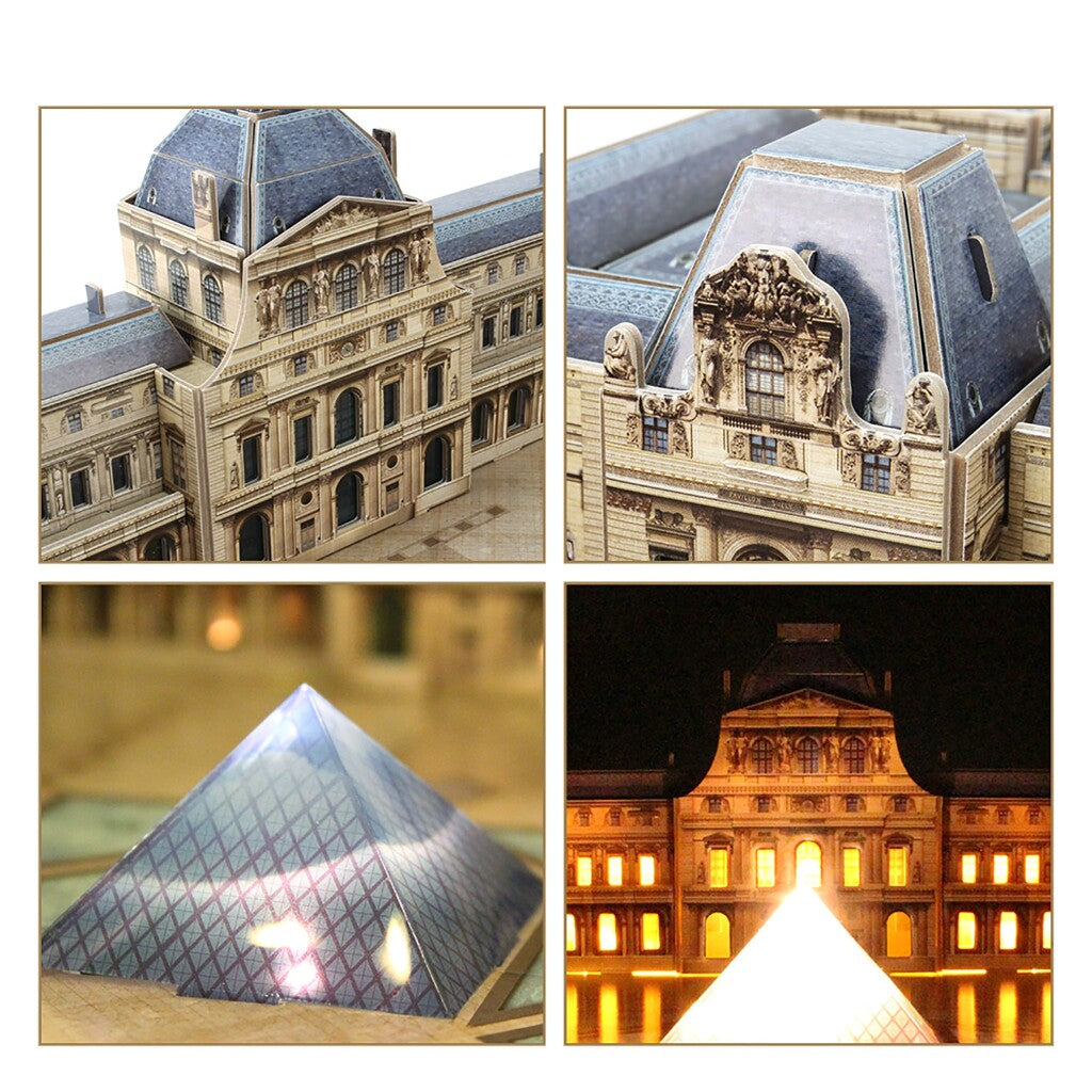 Kubisches lustiges 3D-Puzzle mit LED-Beleuchtung