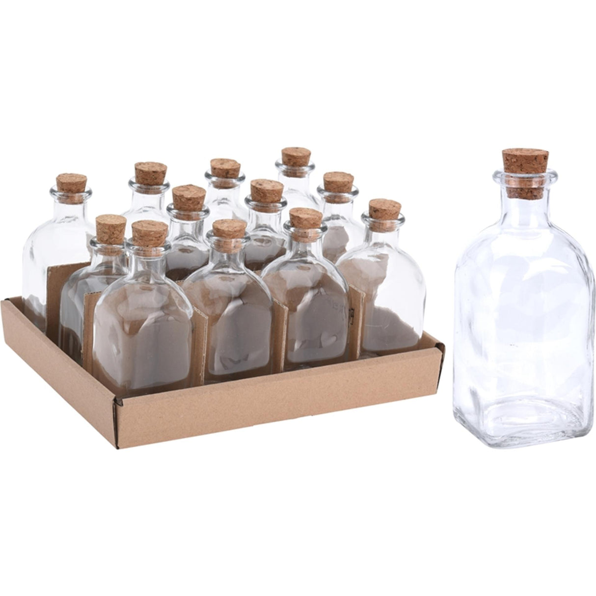 Hervorragende Haushaltsglasflasche mit Korken, 120 ml
