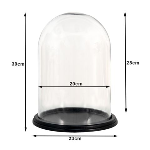Clayre Eef Glasglocke 6gl3477 transparent 23x29 cm