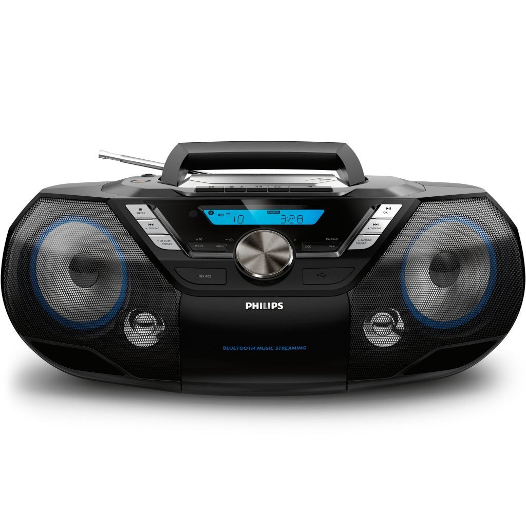 Philips AZB798T 12 Tragbarer CD-Radio-Player Schwarz