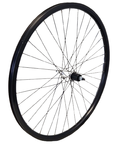Kgs Ryde Hinterrad 28 Zoll (622), schwarze Kassette, 8–10 Gänge, Vollachse