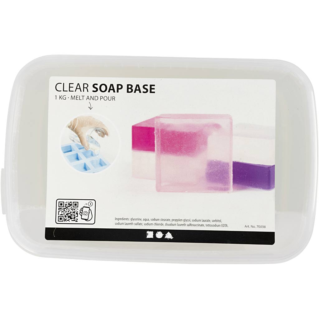Creativ Company transparente Seifenbasis, klar, 1 kg