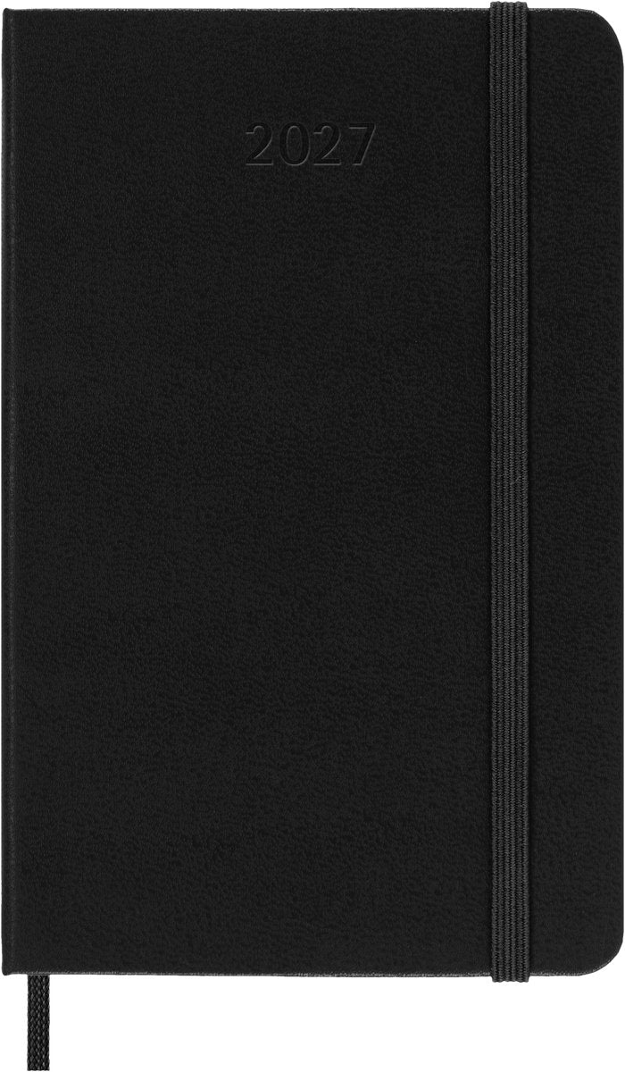 Moleskine 12-Monats-Tagebuch – 2027 – wöchentlich – Tasche – Hardcover – Schwarz