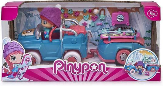 Famosa Pinypon – Skijeep mit Anhänger und Figur