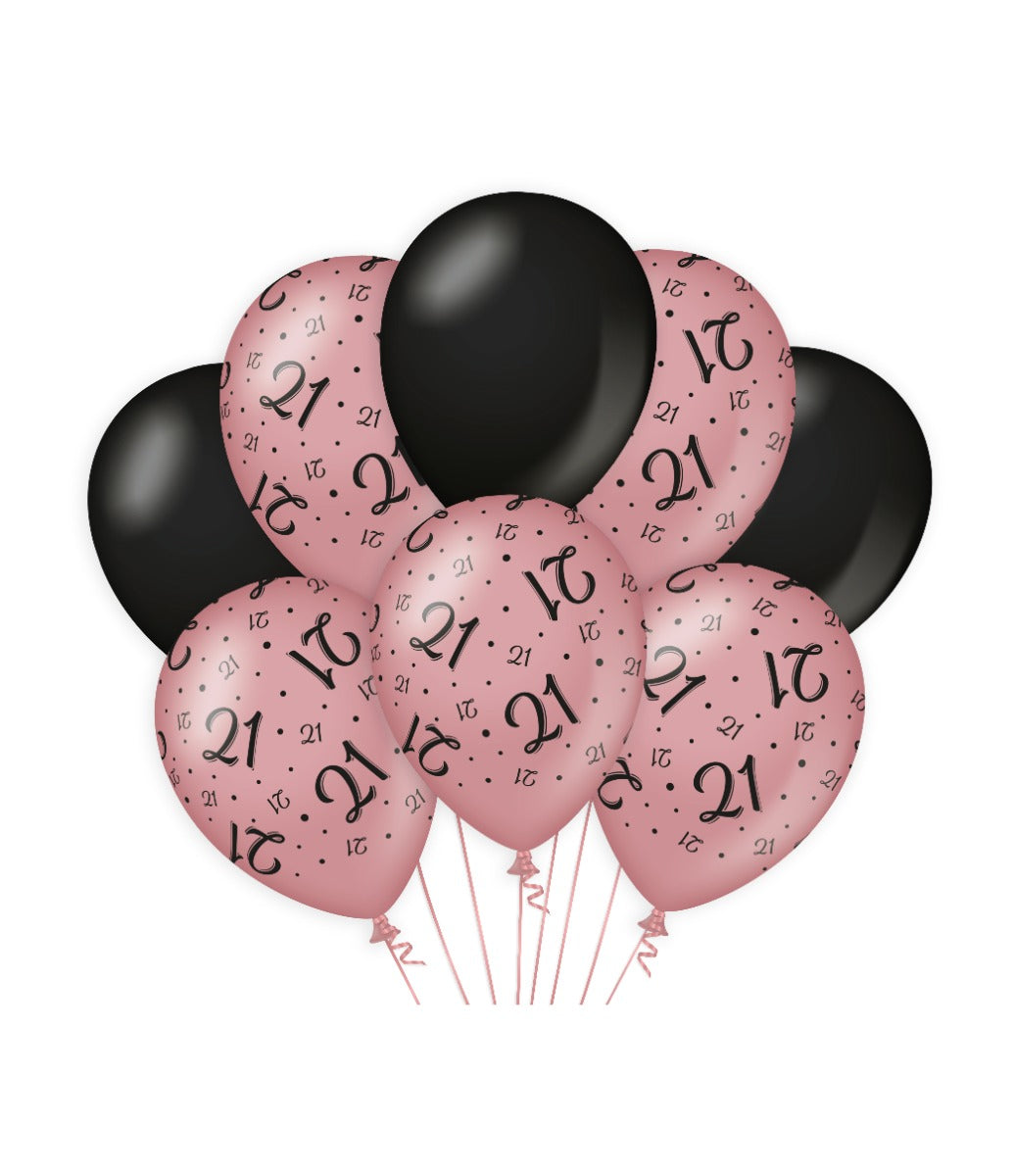 Paperdreams Deko-Luftballons rosa schwarz – 21