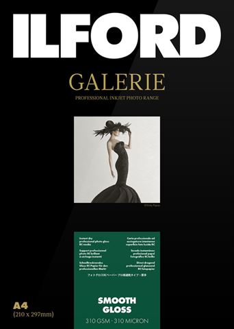 Ilford Gallery, glatt, glänzend, 310 g, A3+, 25 Blatt