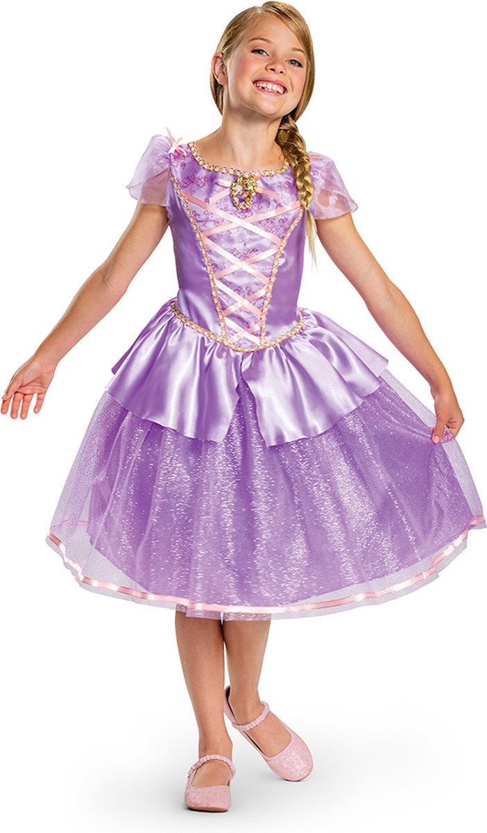 Verkleidung Disney Prinzessin Rapunzel Deluxe Verkleidung Mädchen – 104 110 (3–4 Jahre)