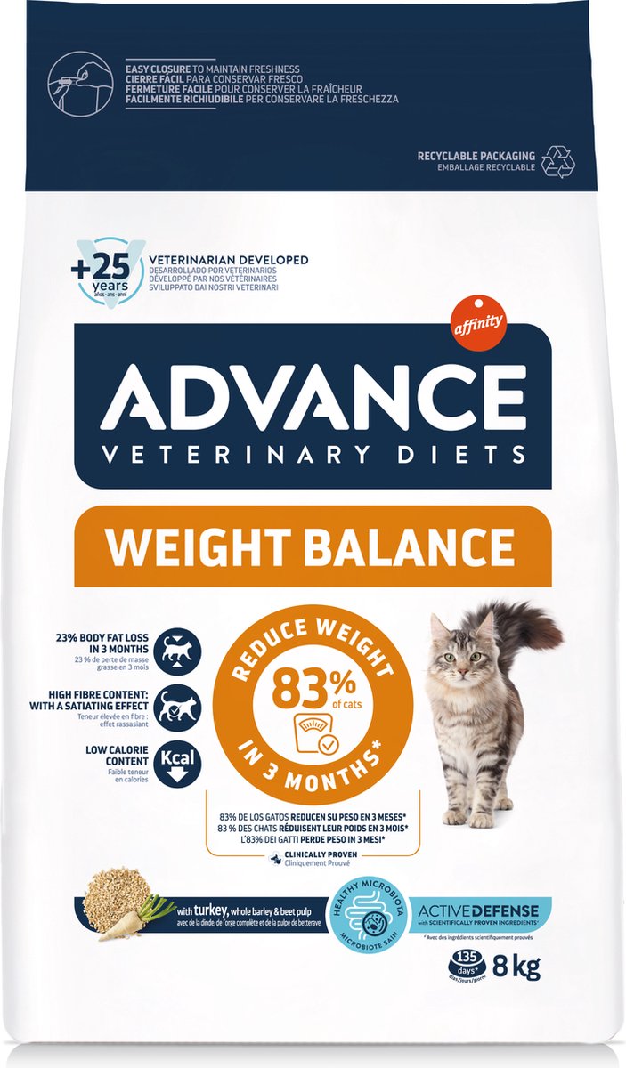 Advance Veterinary Diet Gewichtsbalance für Katzen, 8 kg