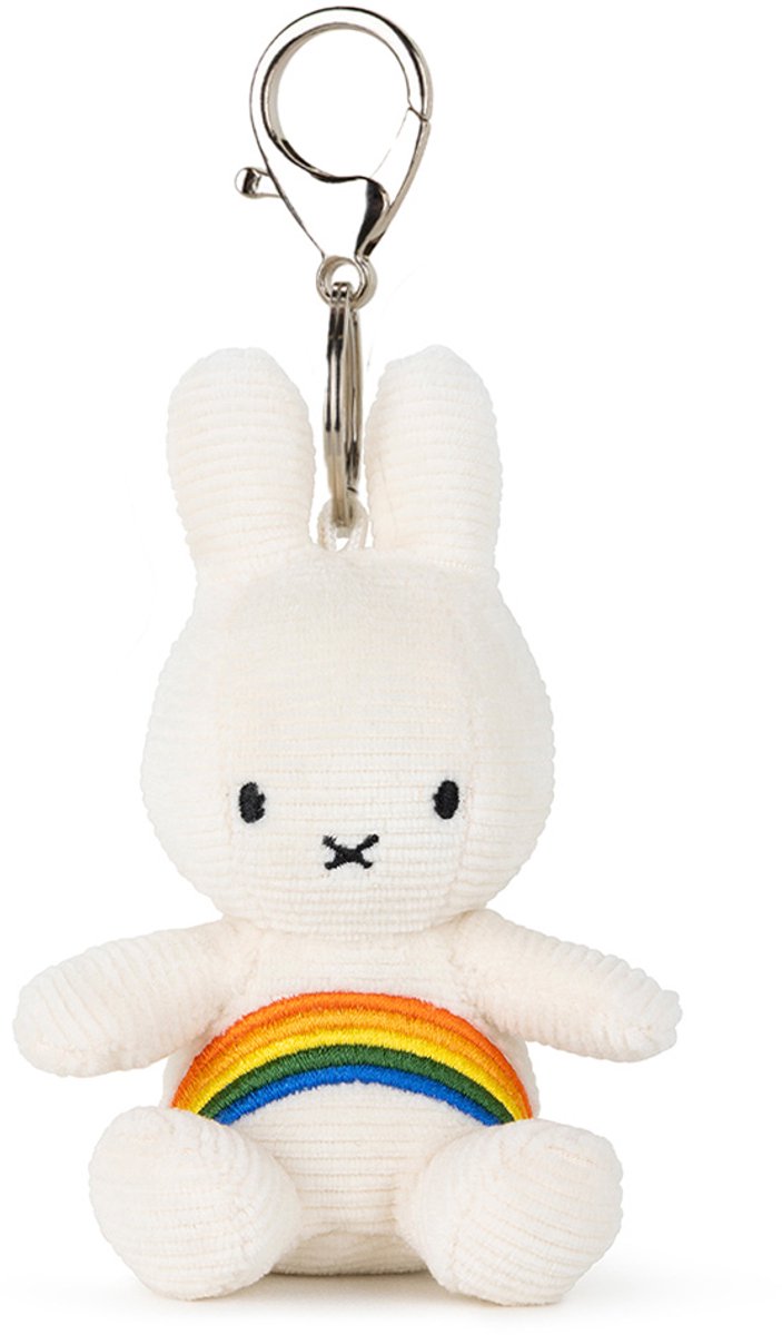 Bon ton toys nijntje - rainbow keychain offwhite - 10 cm - 4''
