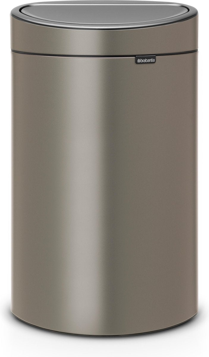 Brabantia Touch Bin Abfallbehälter – 40 Liter – Platin