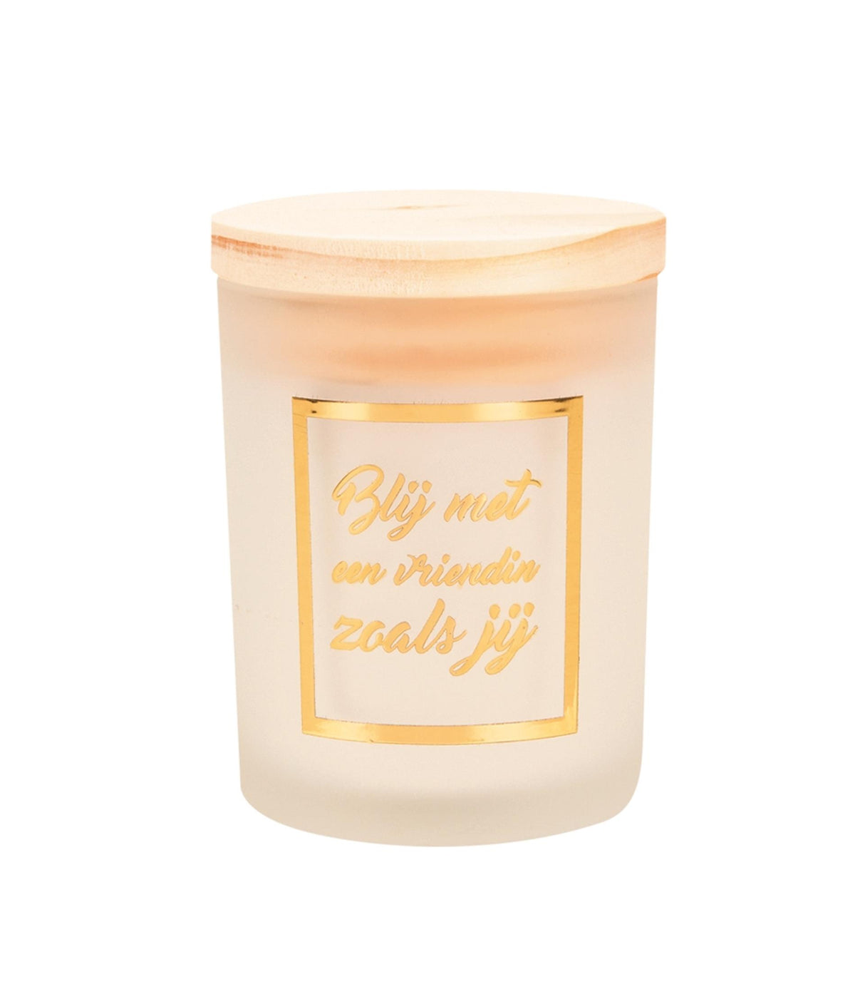 Paperdreams Duftkerze klein gold weiß – Freundin