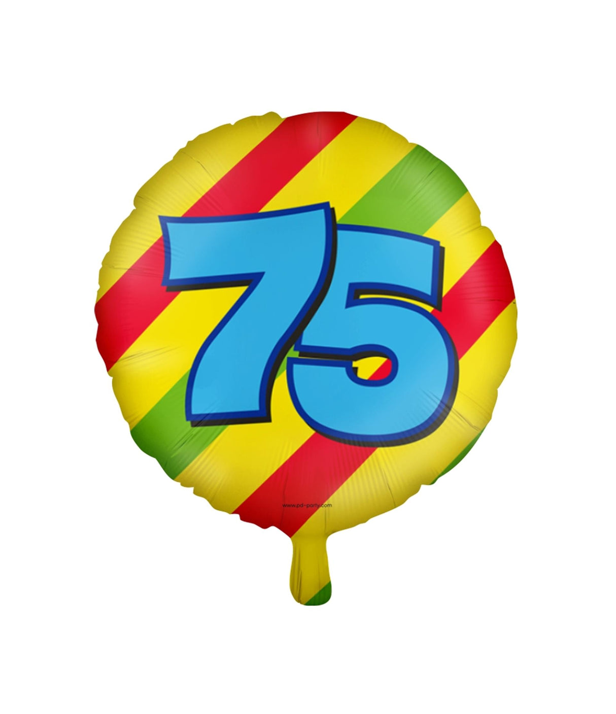 Paperdreams fröhlicher Folienballon – 75 Jahre