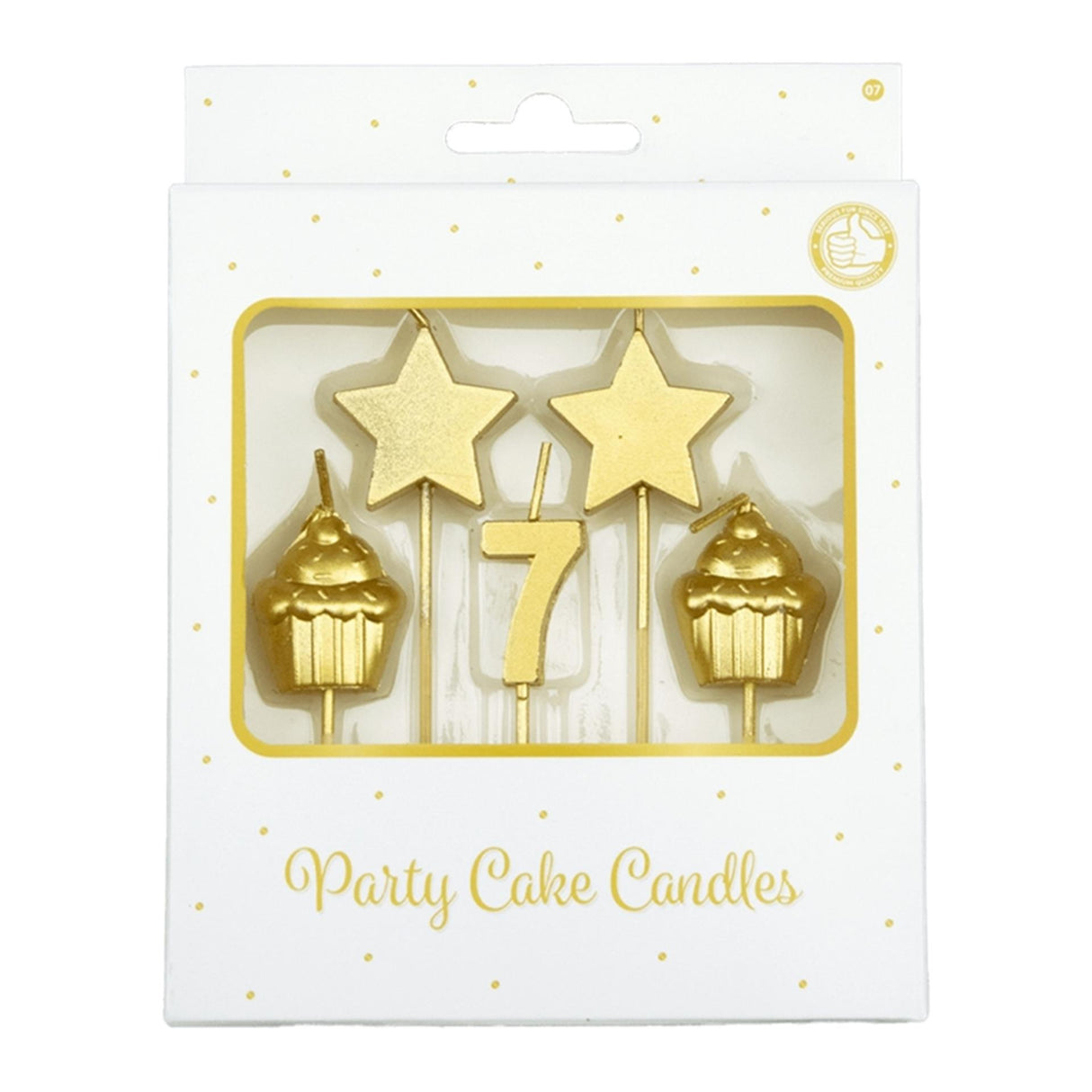 Paperdreams cake candles - 7 years