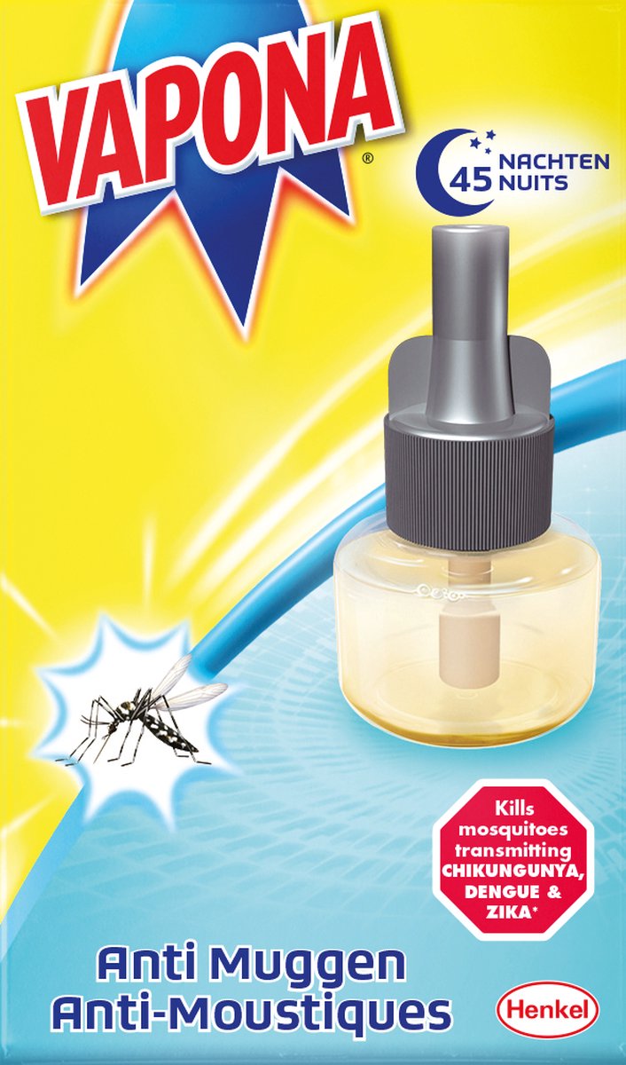 Vapona Anti-Mücken-Stecker Nachfüllpackung – Insektenbekämpfung – 45 Nächte