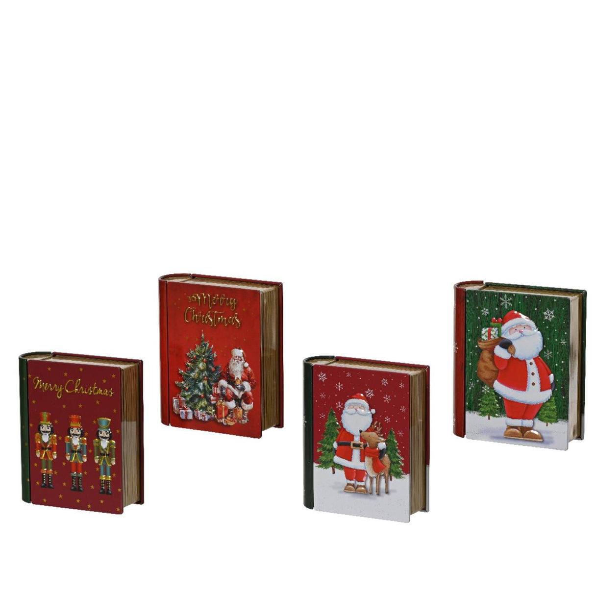 Decoris Aufbewahrungsbuchdose Weihnachten 11,8x10x3,8cm