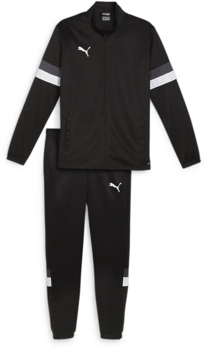 Puma Teamrise Tracksuit Herren-Trainingsanzug – Schwarz-Schwarz