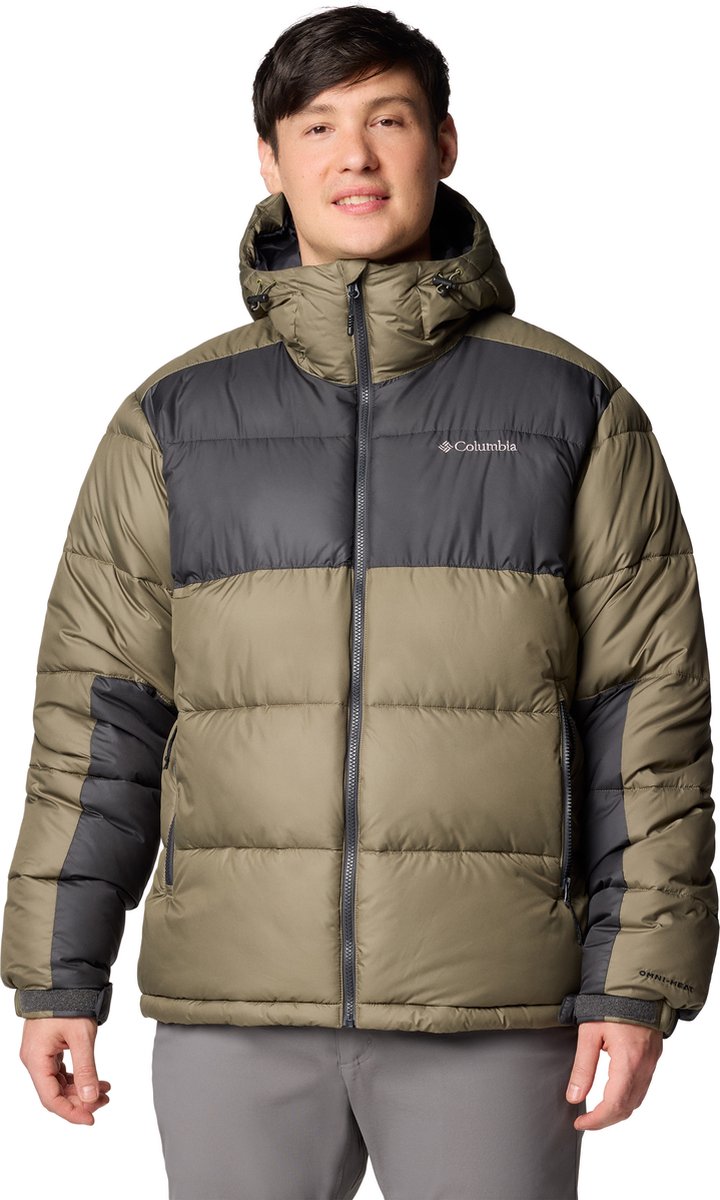 Columbia Pike Lake™ II Kapuzenjacke Herren Outdoorjacke - Stone Green, Shark - Größe M