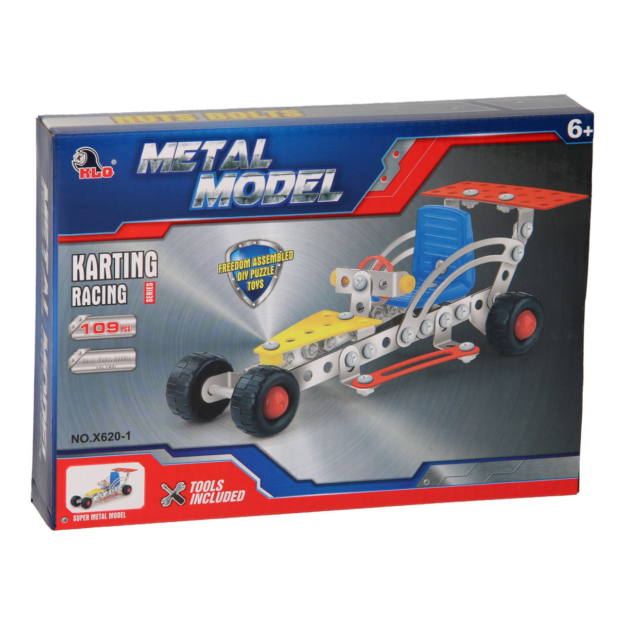 Rennwagen-Konstruktion aus Metall, 109-tlg.