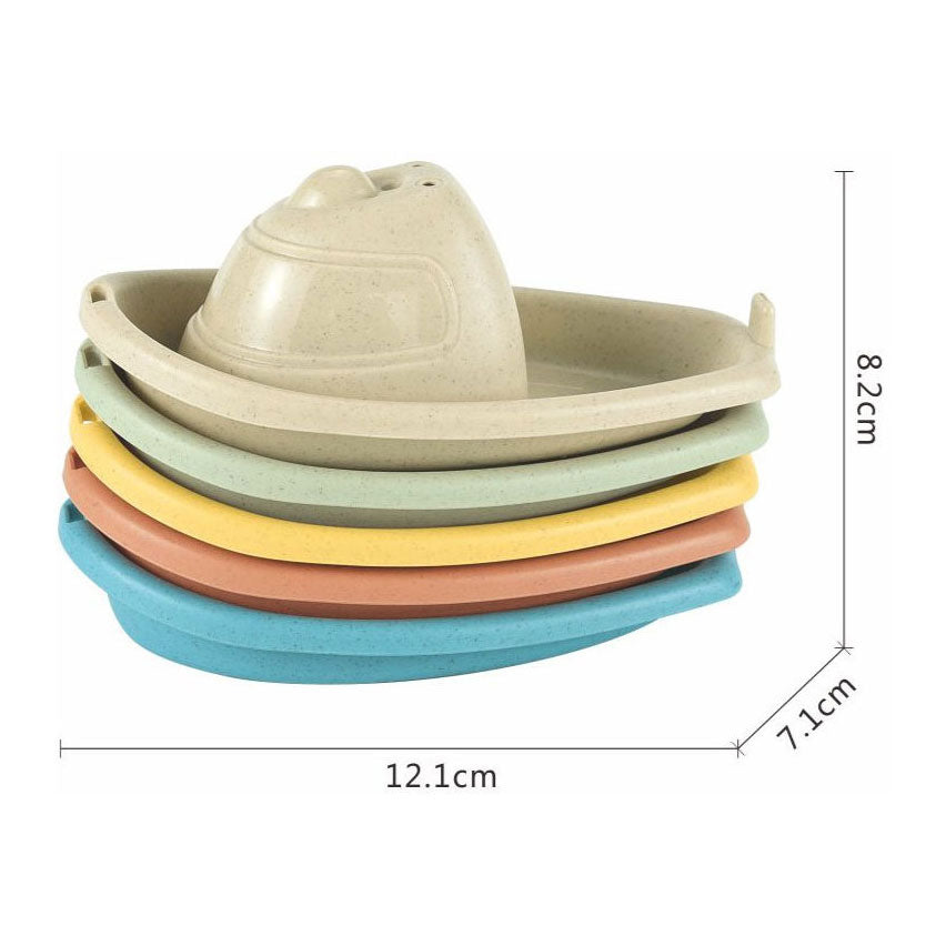 Pastellfarbenes Badespielzeug-Set, 12-teilig.