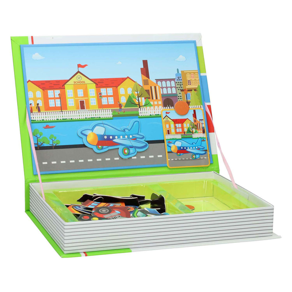 Magnetische Kofferstadt