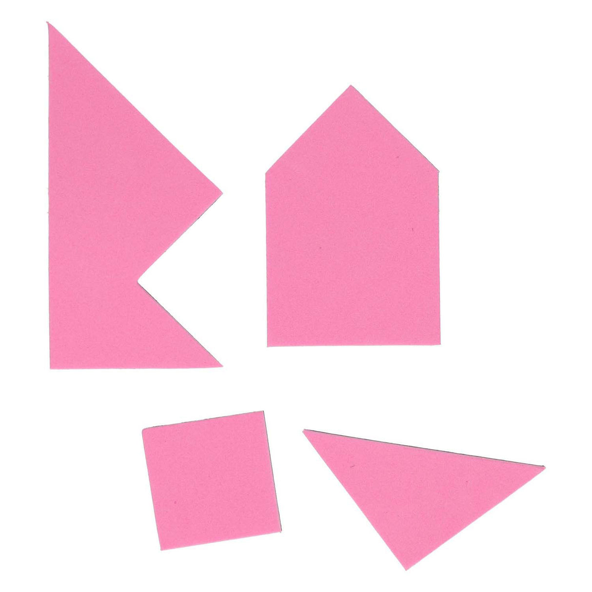 Schaumstoff-Tangram-Puzzles, 4-tlg.