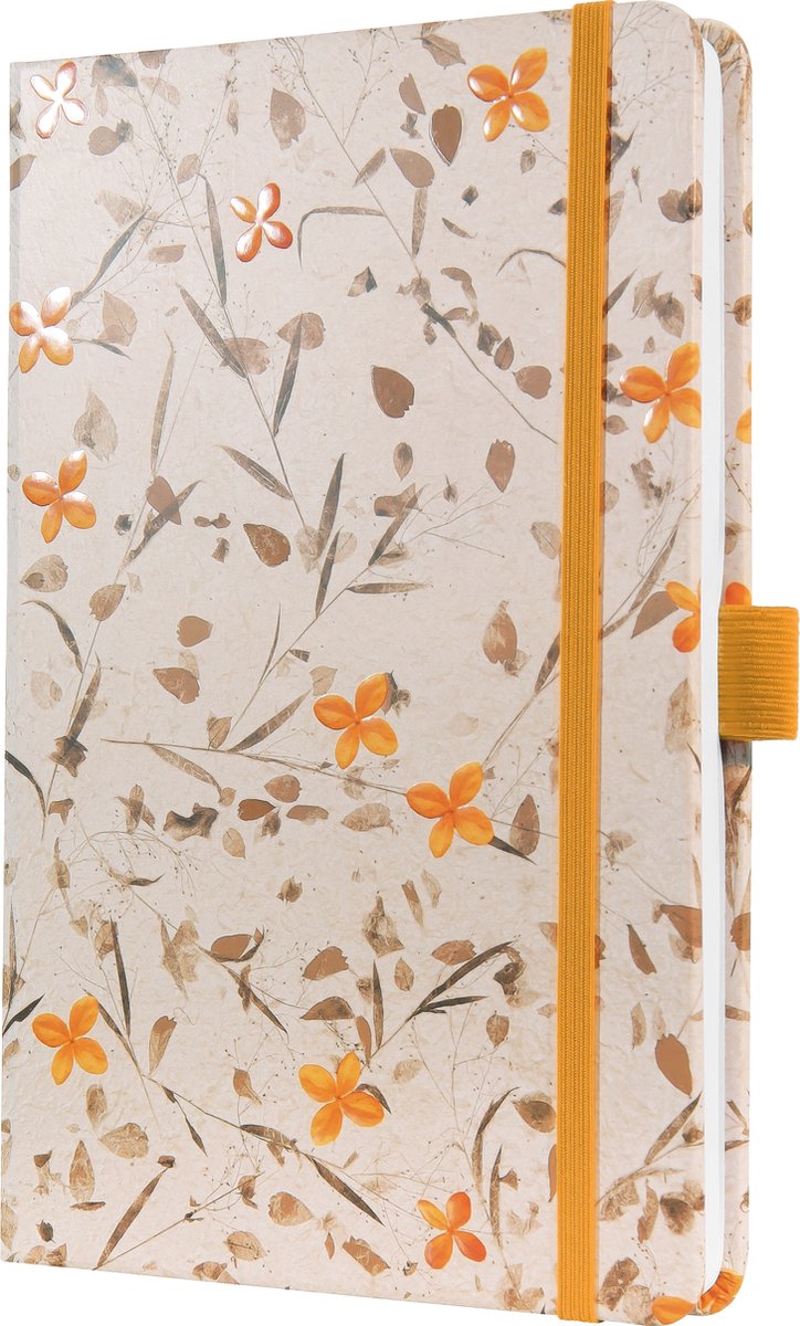 Sigel Notizbuch – Jolie – A5 – Hardcover – 174 Seiten – 80 Gramm – Linie – Bloom Yellow – Si-JN341