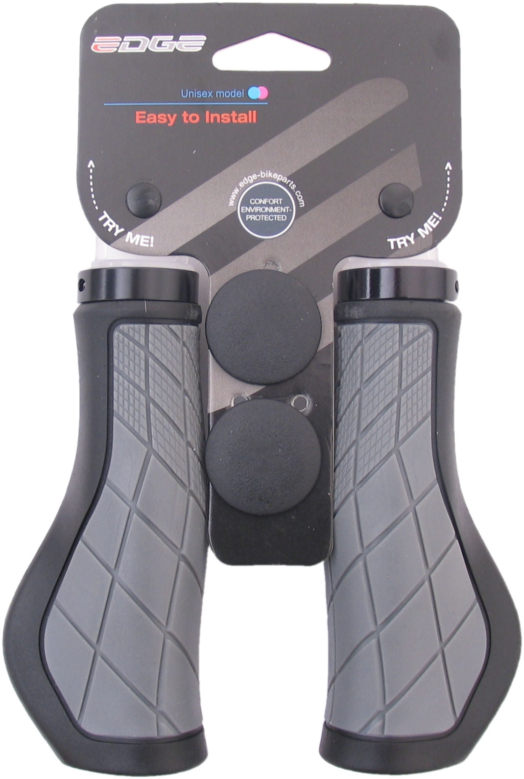 Edge Ergo City Griffe - 136 mm, schwarz grau