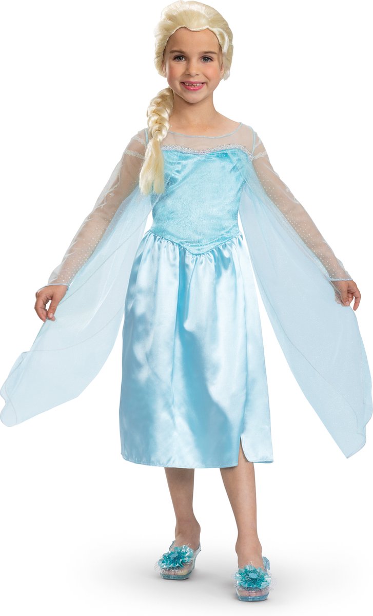 Disney-Verkleidung – Die Eiskönigin, Elsa-Klassiker, Größe XS (3–4 Jahre), Mädchen