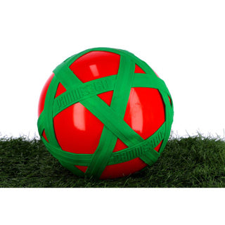 Roter Crossball mit grünem Gummiband | 10 Stück