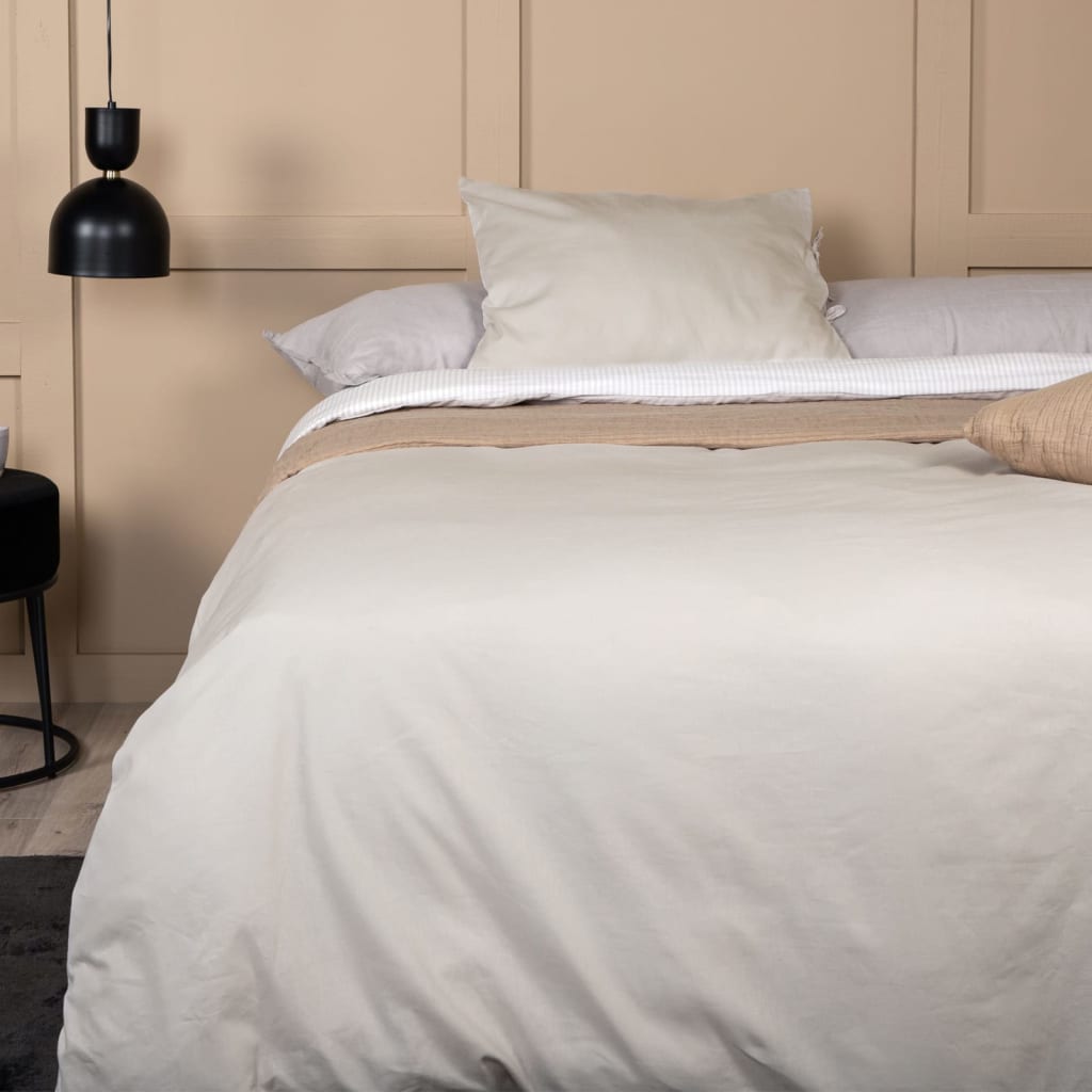 Venture Home Duvet Cover Jenna 200x150 cm Baumwollsand -ausgelöst