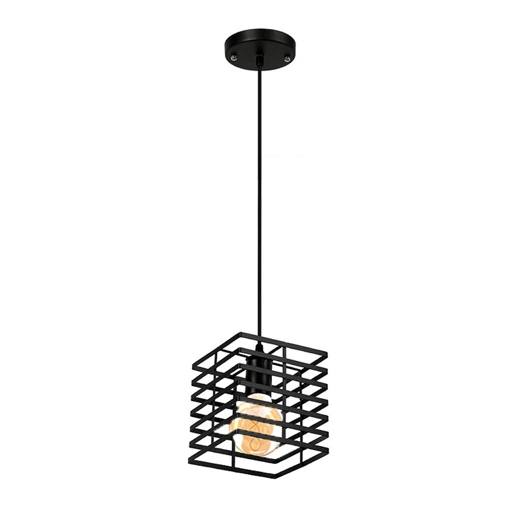Homestyle Pro MK015-B Industrie-Hängelampe 15 x 18 cm, schwarzes Metall