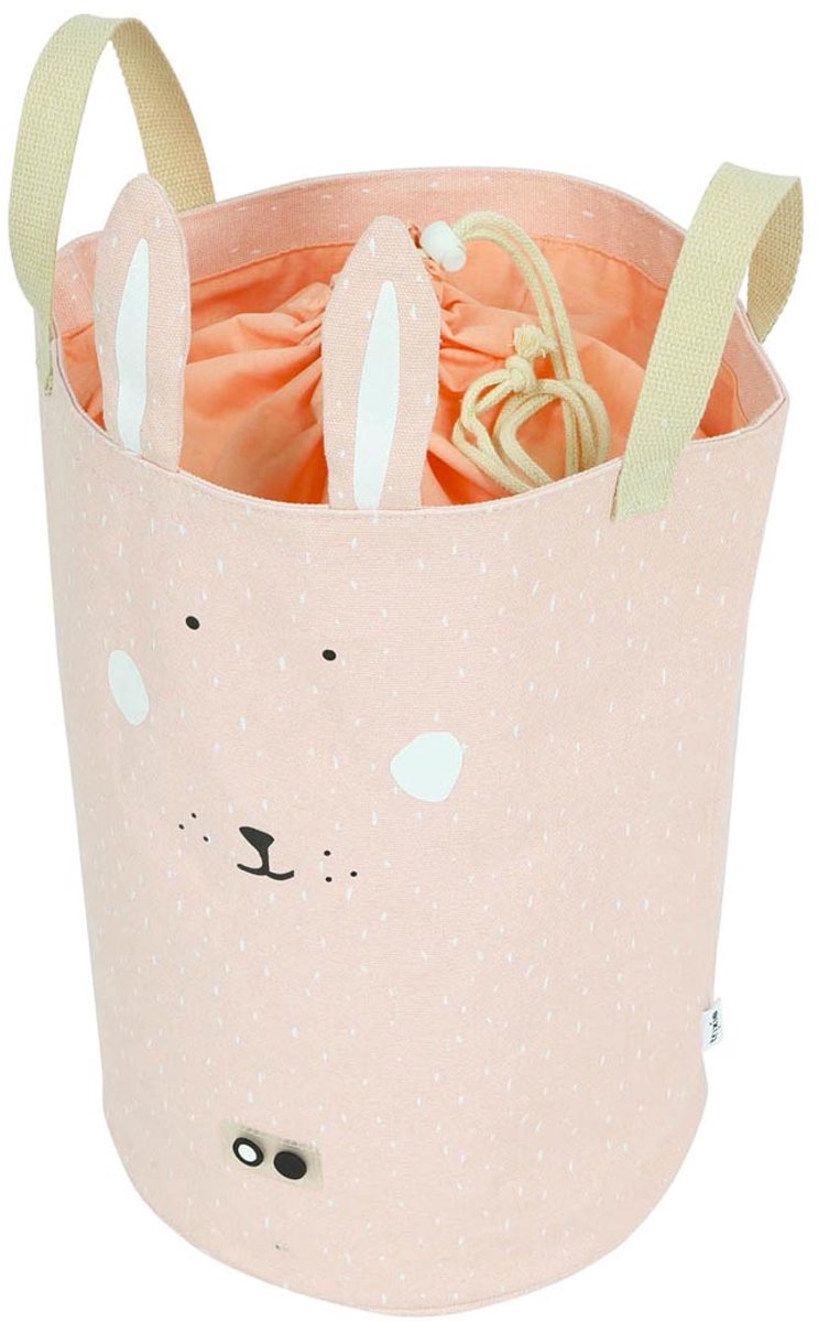 Trixie Spielzeugtasche klein - mrs. Kaninchen – praktische Aufbewahrungstasche für Spielzeug – für Jungen und Mädchen – rosa