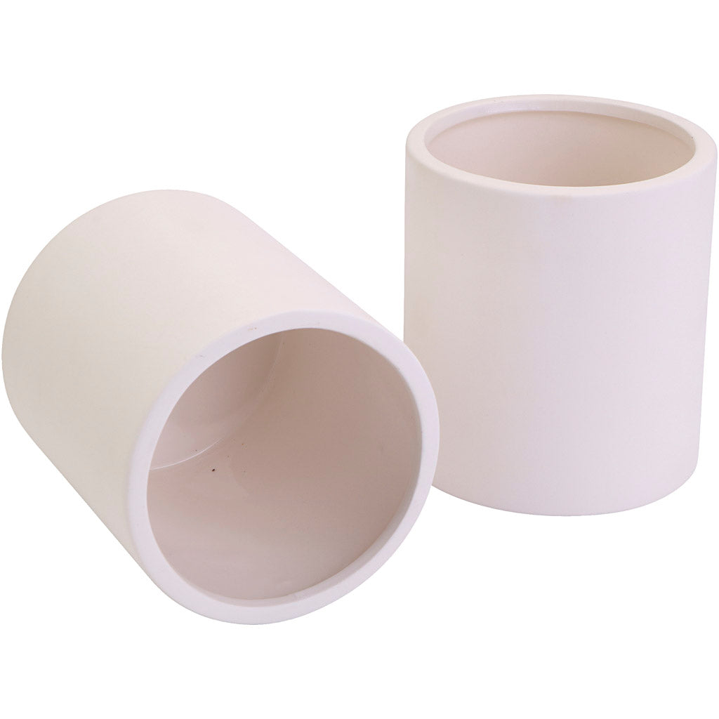 Keramiktöpfe, D 9 cm, Größe 10 cm, 12 Stück, 1 Box