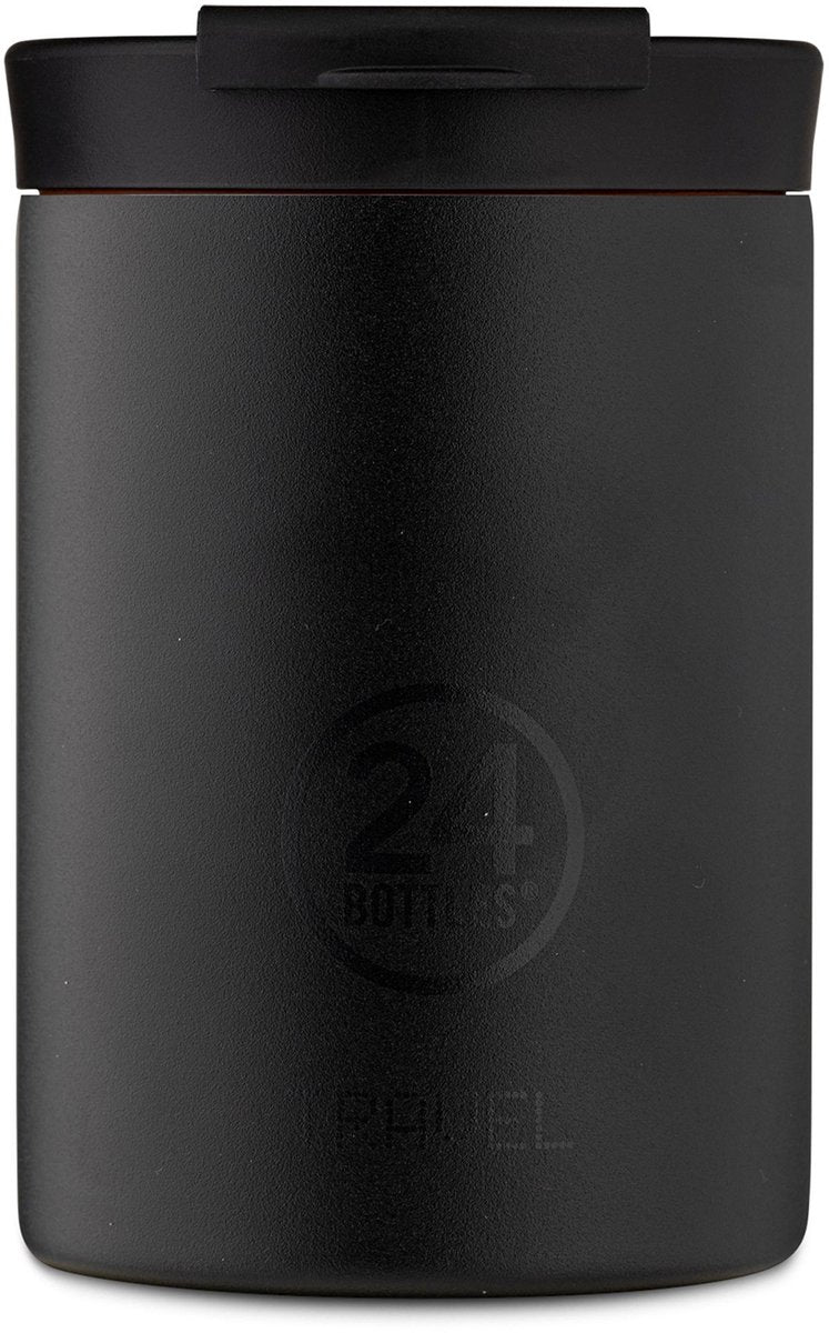 24Bottles 24 Bottles Reisebecher Tuxedo Black 350ml Edelstahl Thermosbecher nachhaltig