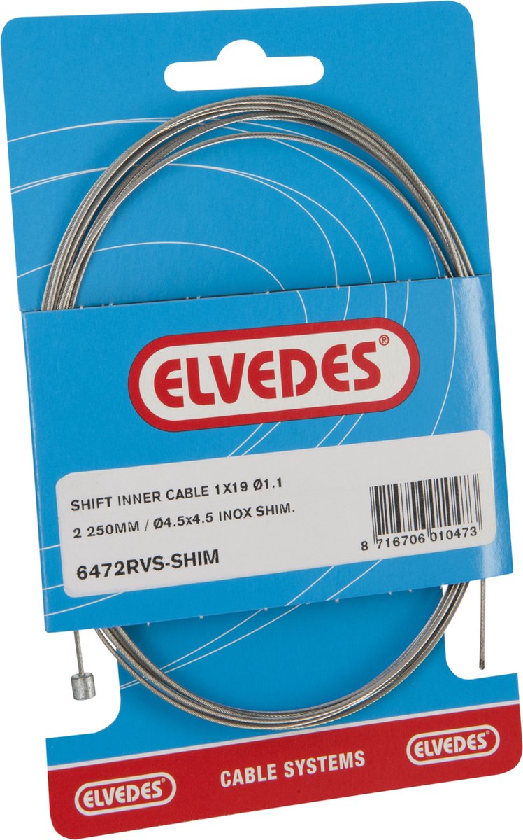 Getriebe Kabel Shimano 2,25 m 1,1 mm 6472 Silber