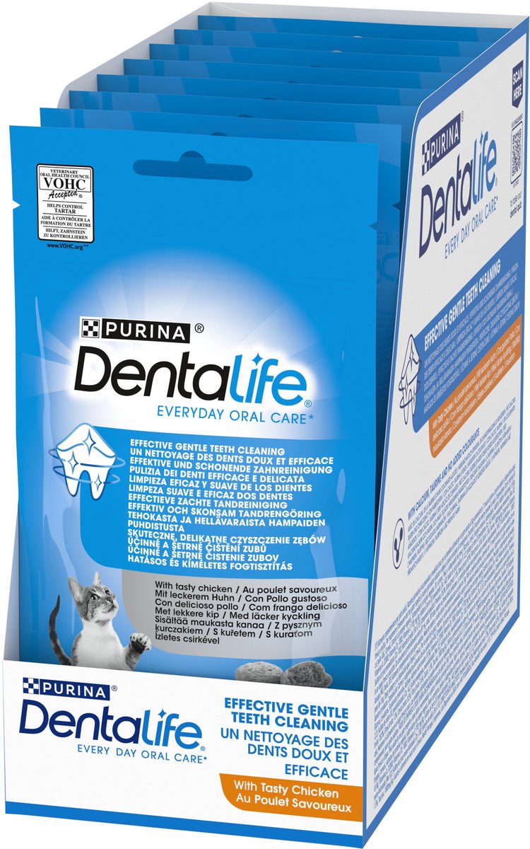 Dentalife tägliche Mundpflege – Katzensnacks – Huhn – 8 x 40 g