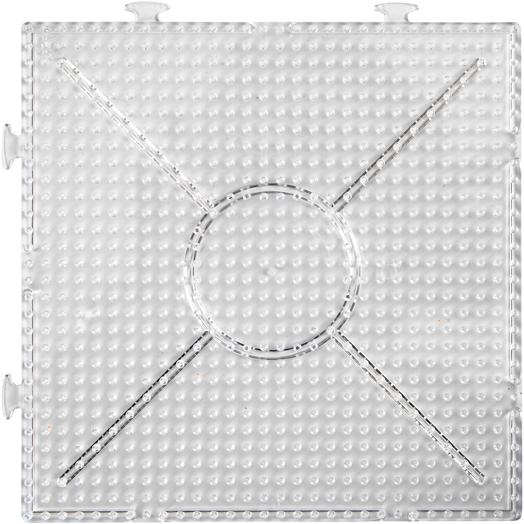 Creativ Company String Perlenzeichen Clear Square 15x15cm, 2st.
