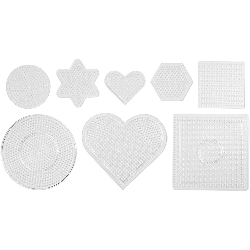 Creativ Company Grundplatte, Größe 7-15 cm, mittel, klar, 8 Stück 1 Box