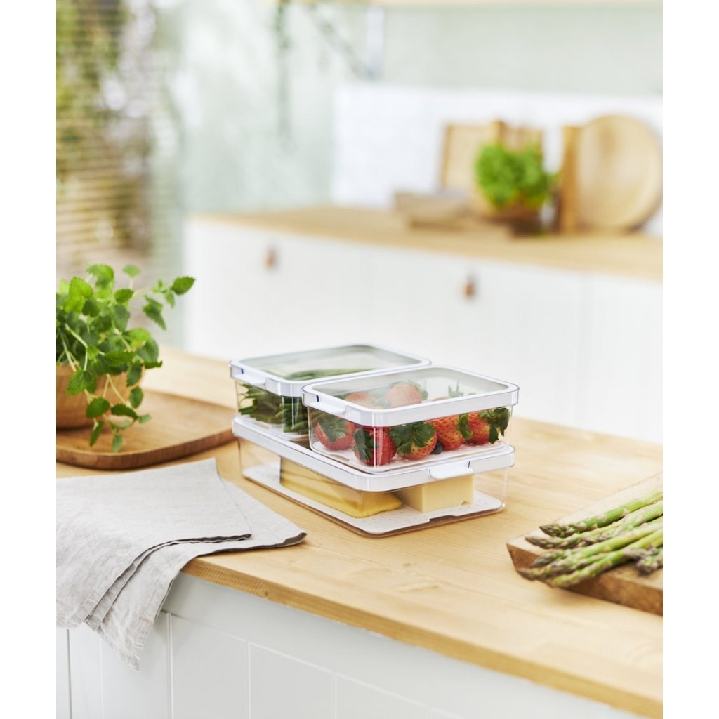 Rotho Cauma Set Kühlschrank Organizer 2,6l + 2x1,2l transparent