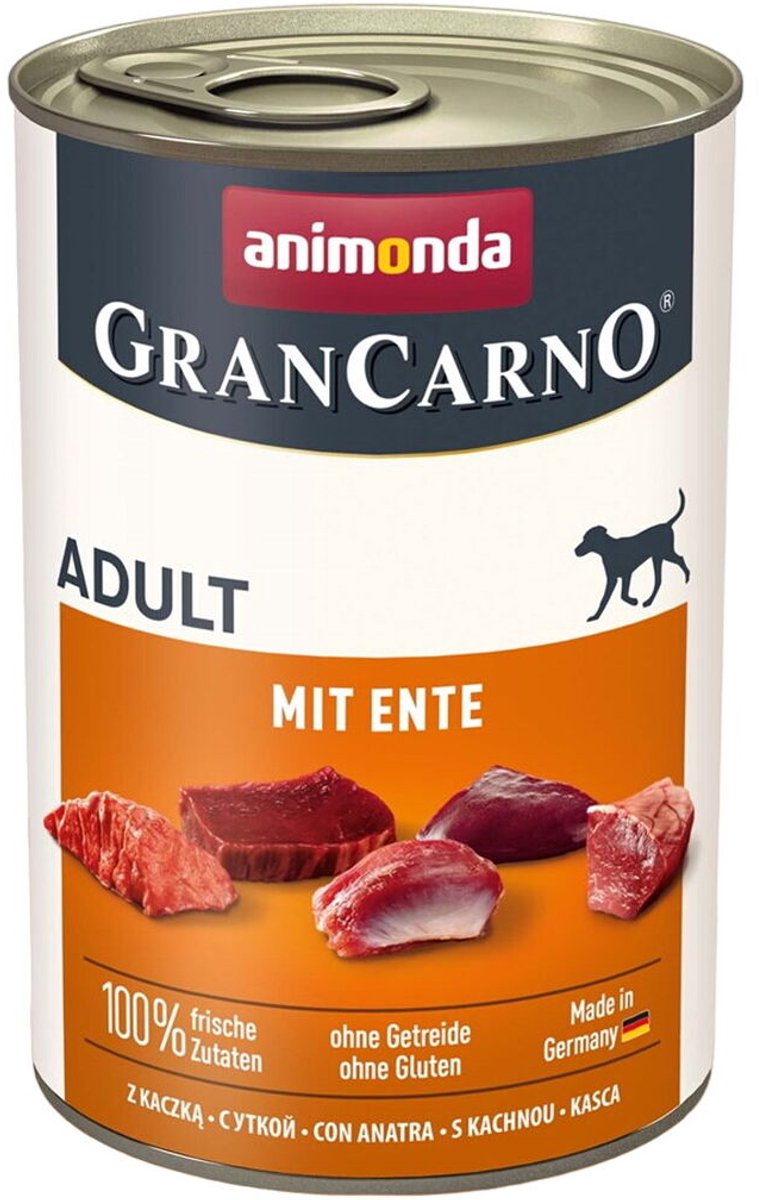 Animonda Nassfutter Grancarno ausgewachsenes Entenschwein 400 g