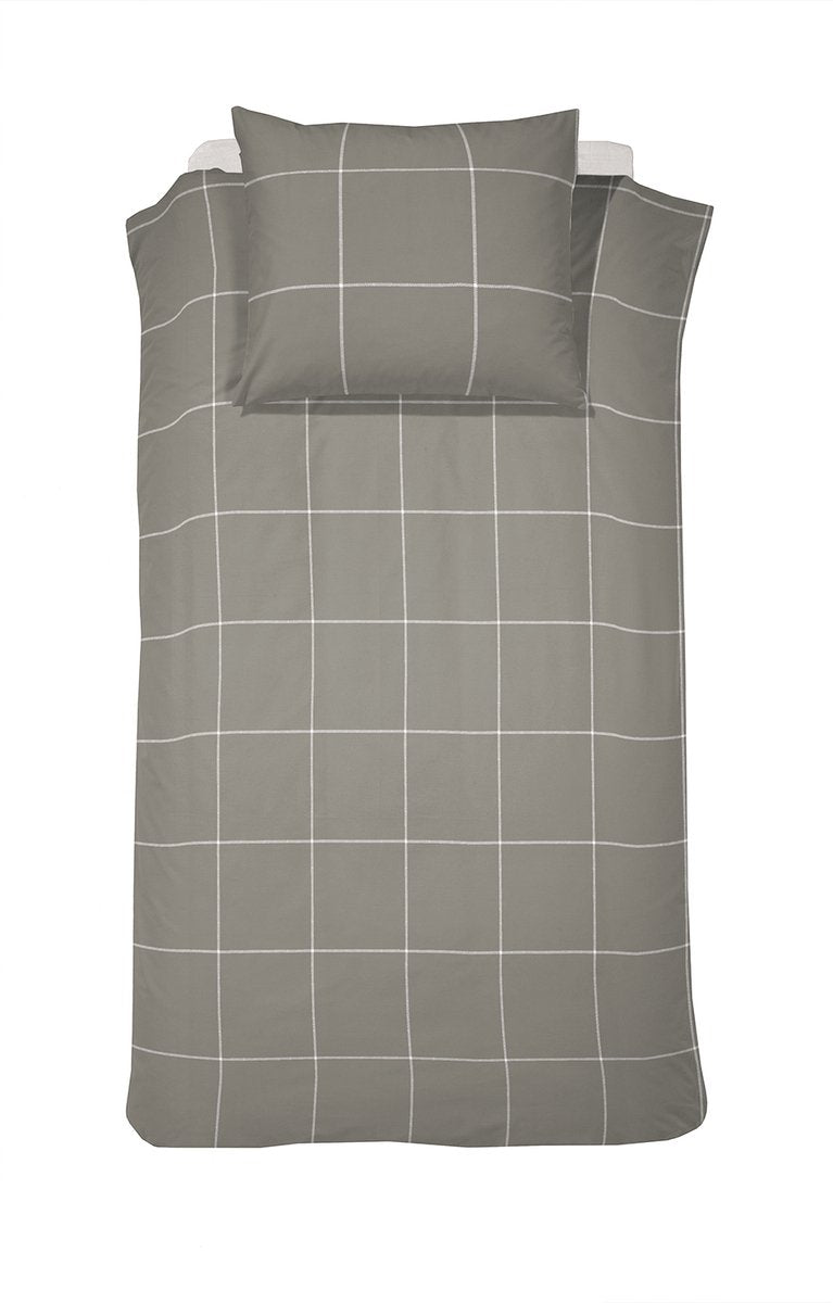 Cinderella robyn - dekbedovertrek - satijn - 140x200 220 cm - taupe + 1 kussensloop 60x70