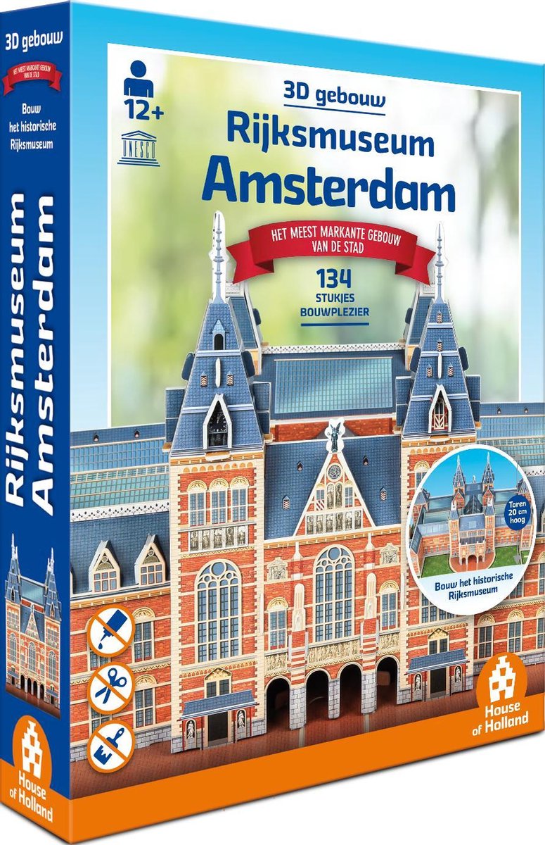 Tucker's fun factory rijksmuseum amsterdam - 3d gebouw (134 stukjes) -