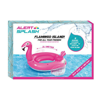 Alert aufblasbare Insel Flamingo 310x270x175 cm