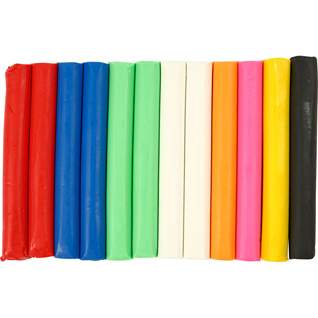 Creativ Company Soft-Ton-Set mit verschiedenen Farben, 200gr.
