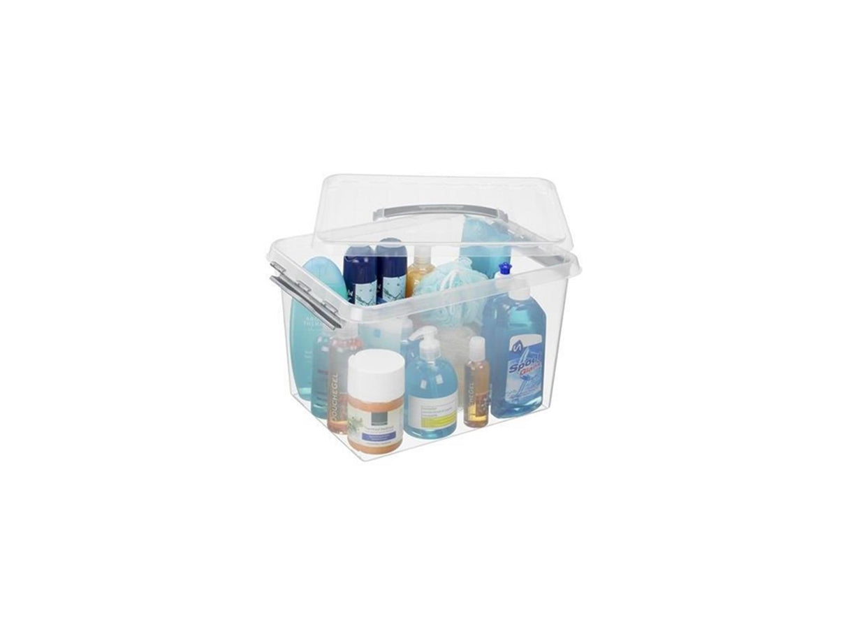 Sunware q-line Aufbewahrungsbox 22 l transparent | 3 Stück