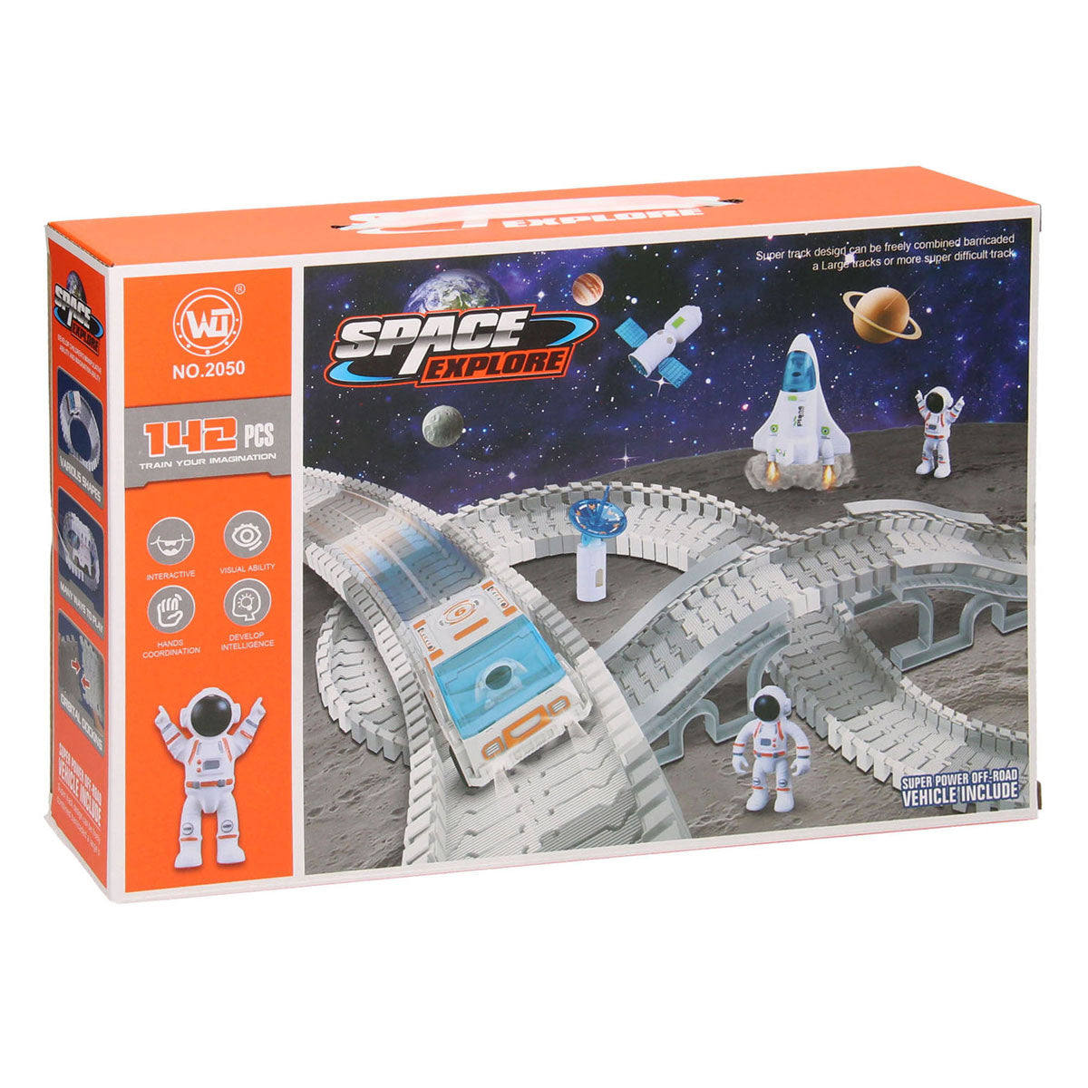 Roadway Rennstrecken-Set Space Explorer, 142-tlg.